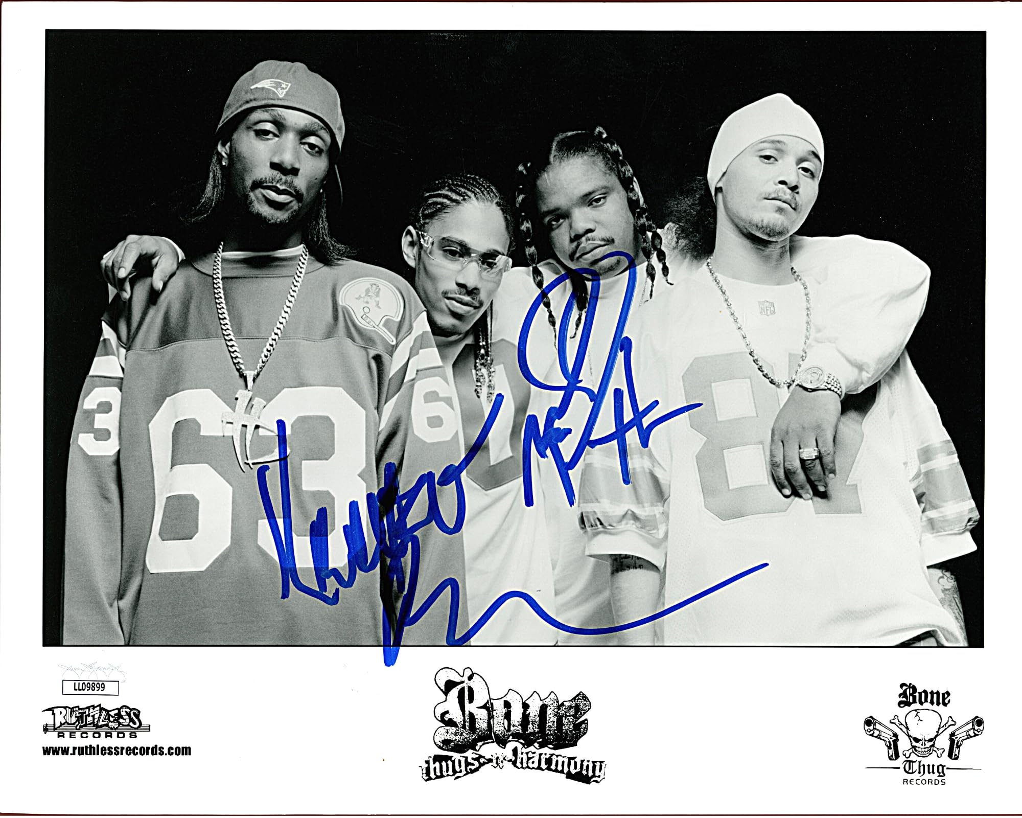 Autographed Bone Thugs N Harmony Wish Krayzie Bone 8x10 Photo JSA